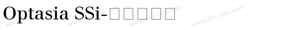 Optasia SSi字体转换